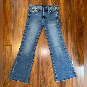 Forever 21 Girls Low Rise Blue Flared Jeans